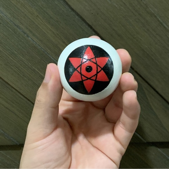 Naruto Sasuke Mangekyou Sharingan Wooden Eyeball - Picture 6 of 8